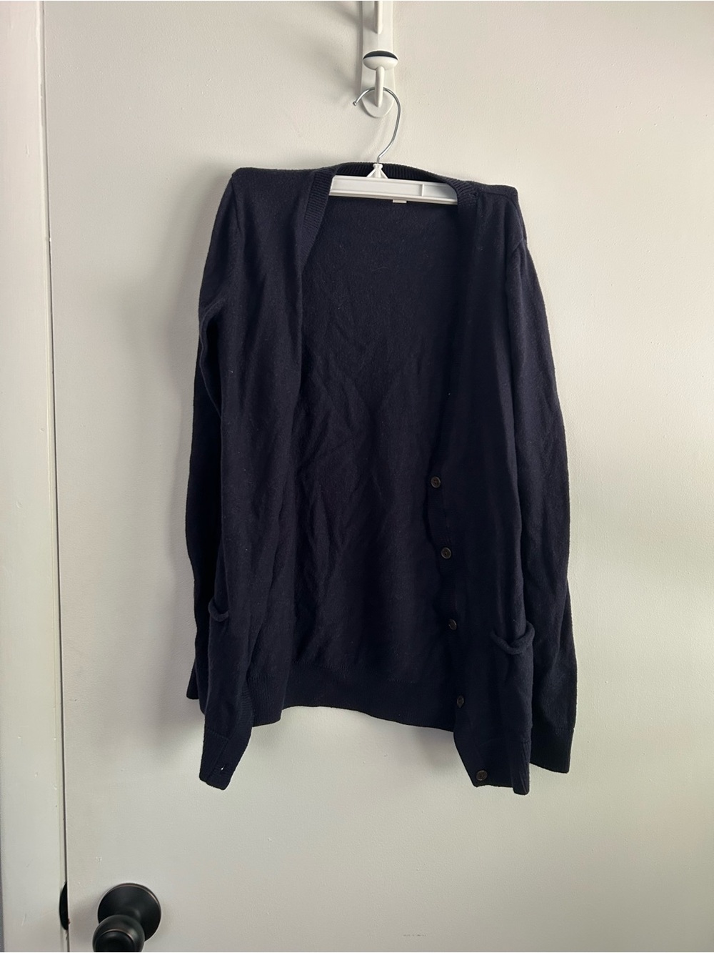 GAP Navy Women's Button-Front Cardigan